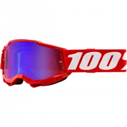 Gafas 100% Accuri 2 Infantil Rojo - Lente Espejo.