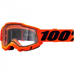 Gafas 100% Accuri 2 Enduro Naranja Flúor - Lente Transparente.