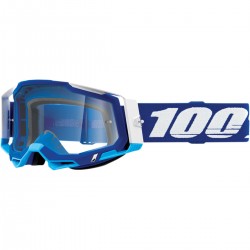 Gafas 100% Racecraft 2 Azul/Blanco - Lente Transparente.