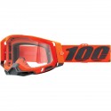 Gafas 100% Racecraft 2 Gris/Naranja - Lente Transparente.