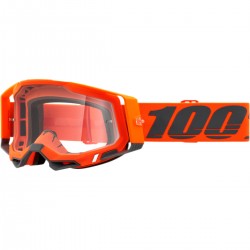 Gafas 100% Racecraft 2 Gris/Naranja - Lente Transparente.