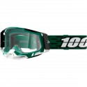Gafas 100% Racecraft 2 Verde/Blanco - Lente Transparente.