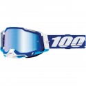 Gafas 100% Racecraft 2 Azul/Blanco - Lente Espejo.
