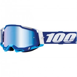 Gafas 100% Racecraft 2 Azul/Blanco - Lente Espejo.