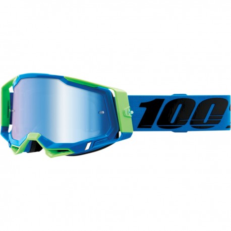 Gafas 100% Racecraft 2 Azul/Verde - Lente Espejo.