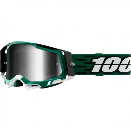 Gafas 100% Racecraft 2 Verde/Negro - Lente Espejo.