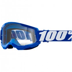 Gafas 100% Strata 2 Azul/Blanco - Lente Transparente.