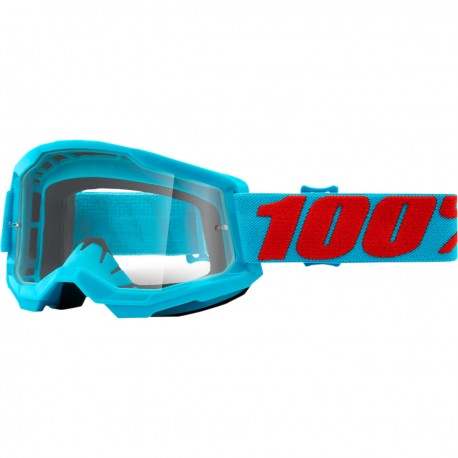 Gafas 100% Strata 2 Azul - Lente Transparente.