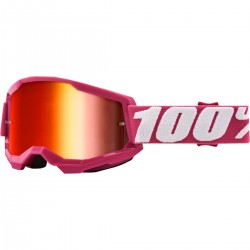 Gafas 100% Strata 2 Rosa - Lente Espejo.