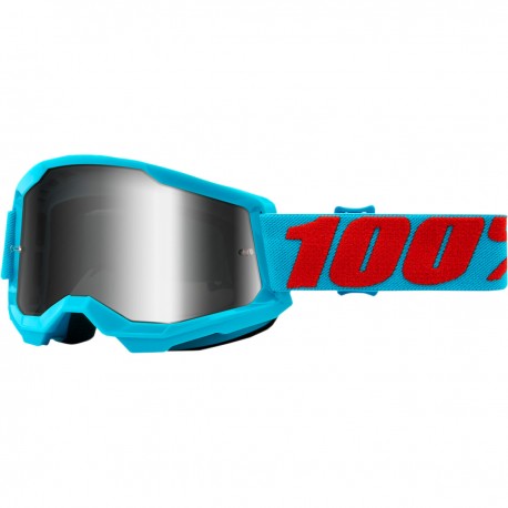 Gafas 100% Strata 2 Azul - Lente Espejo.