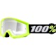 Gafas 100% Strata Mini Infantil Amarillo - Lente Transparente.