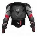 PETO ACERBIS SCUDO NEGRO/ROJO JUNIOR.