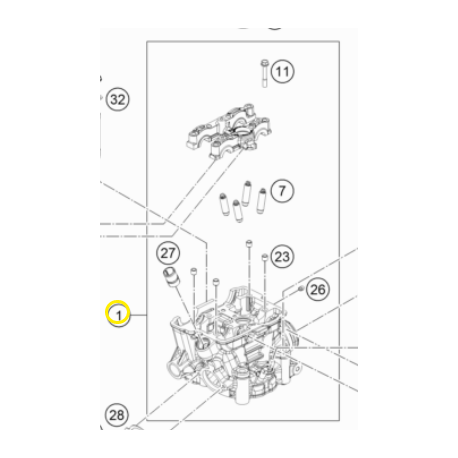 Culata Original Ktm Sx-f 250 16-21.