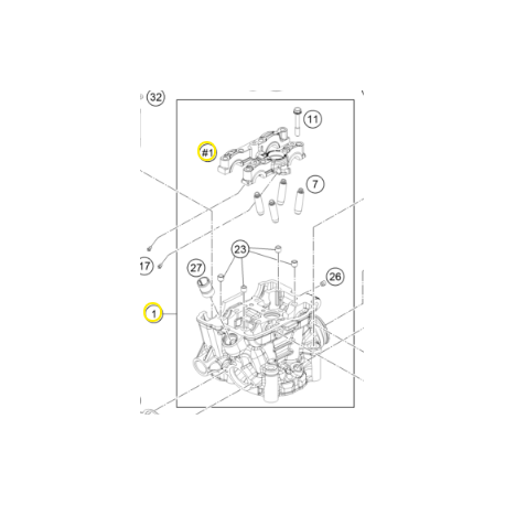 Culata Original Ktm Exc-f 250 14-16.