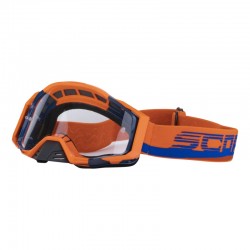 Gafas Scorpion Naranja/Azul - Lente Transparente.