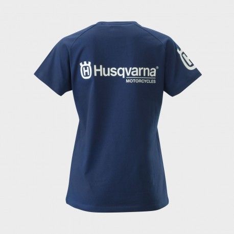 CAMISETA MUJER HUSQVARNA PROGRESS GRIS.
