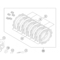 Kit de Embrague Original Ktm Sx 125/150 16-18.
