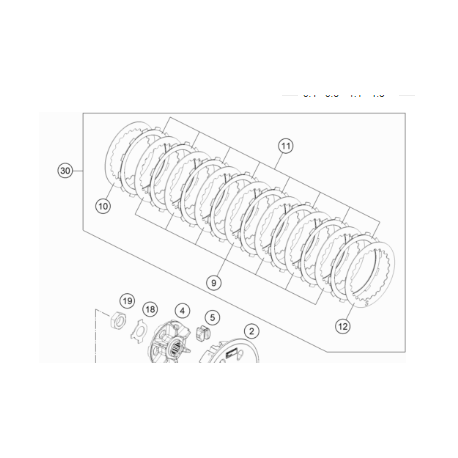 Kit de Embrague Original Husaberg Fe 450/501 13-14.