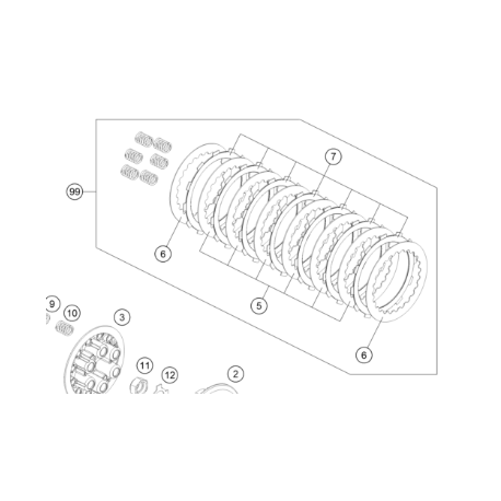 Kit de Embrague Original Ktm Sx-f 250 16-18.