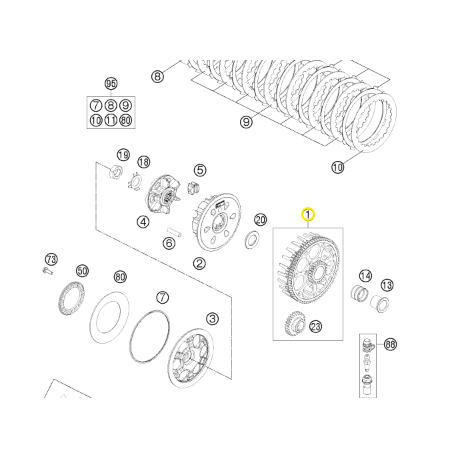 Campana de Embrague Original Husaberg Te 250/300 13-14.