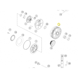 Campana de Embrague Original Ktm Exc 250/300 2017.
