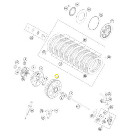 Campana de Embrague Original Husaberg Fe 450/501 13-14.