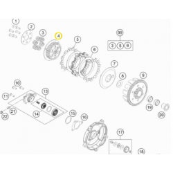 Cubo de Embrague Original Ktm Sx 65 09-22.