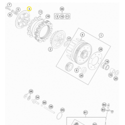 Plato de Presión Original Ktm Sx 85 18-22.