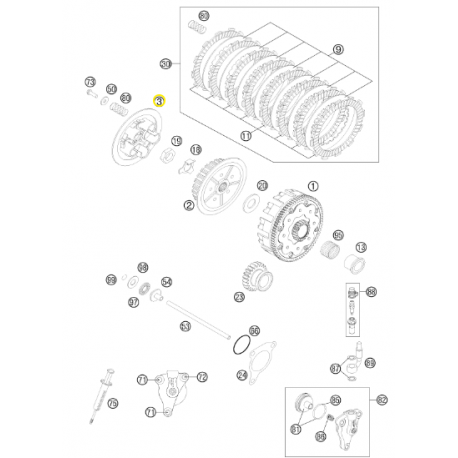 Plato de Presión Original Husaberg Fe 250 2013.