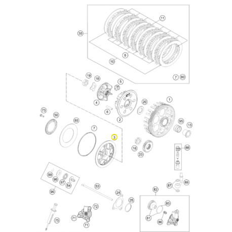 Plato de Presión Original Ktm Exc-f 350 13-16.