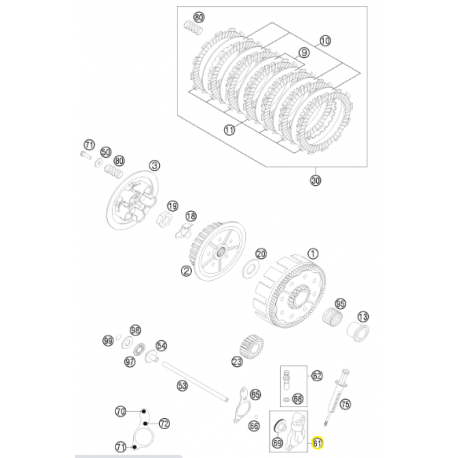 Bombín de Embrague Original Ktm Sx 150 09-15.
