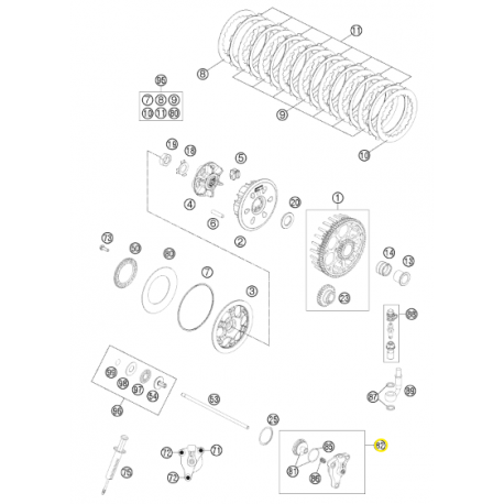 Bombín de Embrague Original Husaberg Te 250/300 11-14.