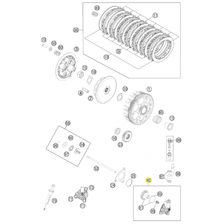 Bombín de Embrague Original Husaberg Fe 250 2014.