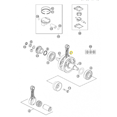 Cigüeñal Original Husaberg Fe 250 2013.