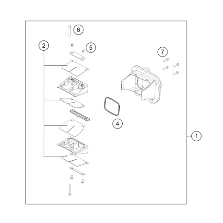 Caja de Láminas Original Husqvarna Te 125 14-16.