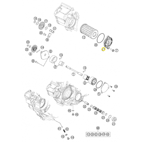 Tapa Filtro de Aceite Original Ktm Sx-f 350 11-22.