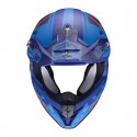 Casco Scorpion Vx-21 Air Urba Azul/Naranja Mate.