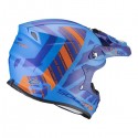 Casco Scorpion Vx-21 Air Urba Azul/Naranja Mate.