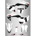 Kit de Adhesivos WP Aleser Husqvarna Tc/Fc 19-22 Gris/Blanco.