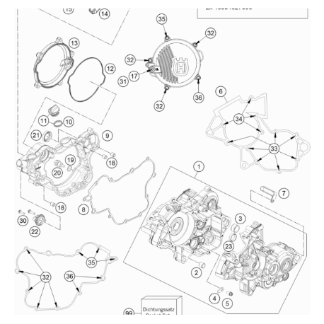 Junta Tapa de Embrague Interior Original Ktm Sx 85 18-22.