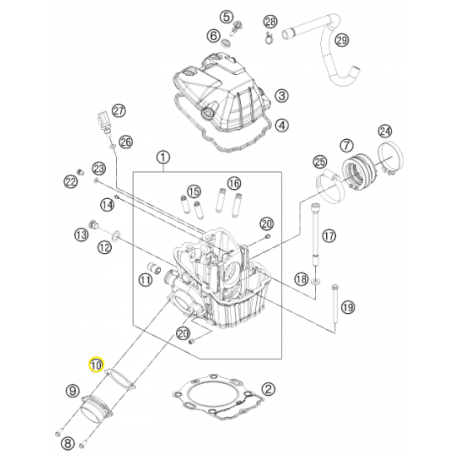 Junta de Escape Original Ktm Sx-f 450 13-22.