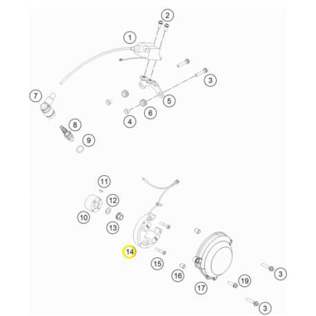 Estátor Original Ktm Sx 50 01-08.