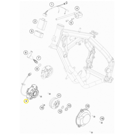 Estátor Original Ktm Sx 65 09-22.