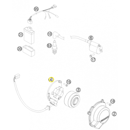 Estátor Original Husqvarna Tc 85 14-17.