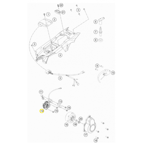 Estátor Original Husqvarna Tc 125 16-22.