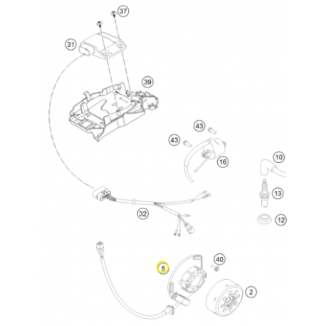 Estátor Original Husqvarna Tc 250 14-16.