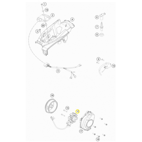 Estátor Original Ktm Xc-w 125/150 17-19.