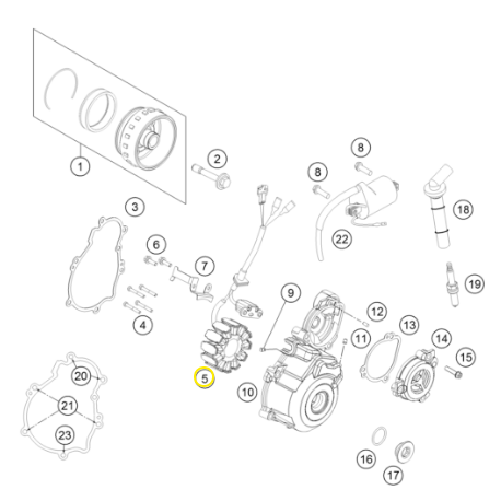 Estátor Original Ktm Sx-f 350 11-15.