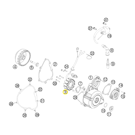 Estátor Original Ktm Exc-f 250 12-13.