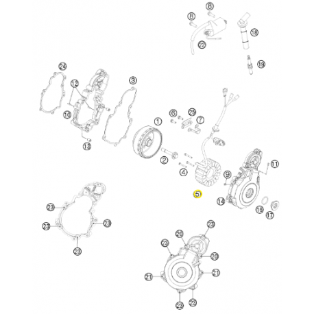 Estátor Original Husqvarna Fe 250/350 17-22.